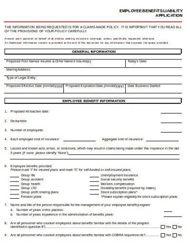 10 Liability Application Templates In PDF DOC Free Premium Templates