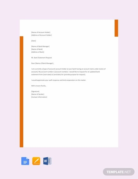 11 Request Letter To Banks PDF DOC Free Premium Templates