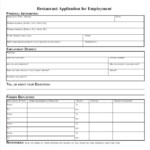 13 Restaurant Application Templates Free Sample Example Format