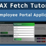 18 Employee Portal Application 1 With Fetch API AJAX Tutorial