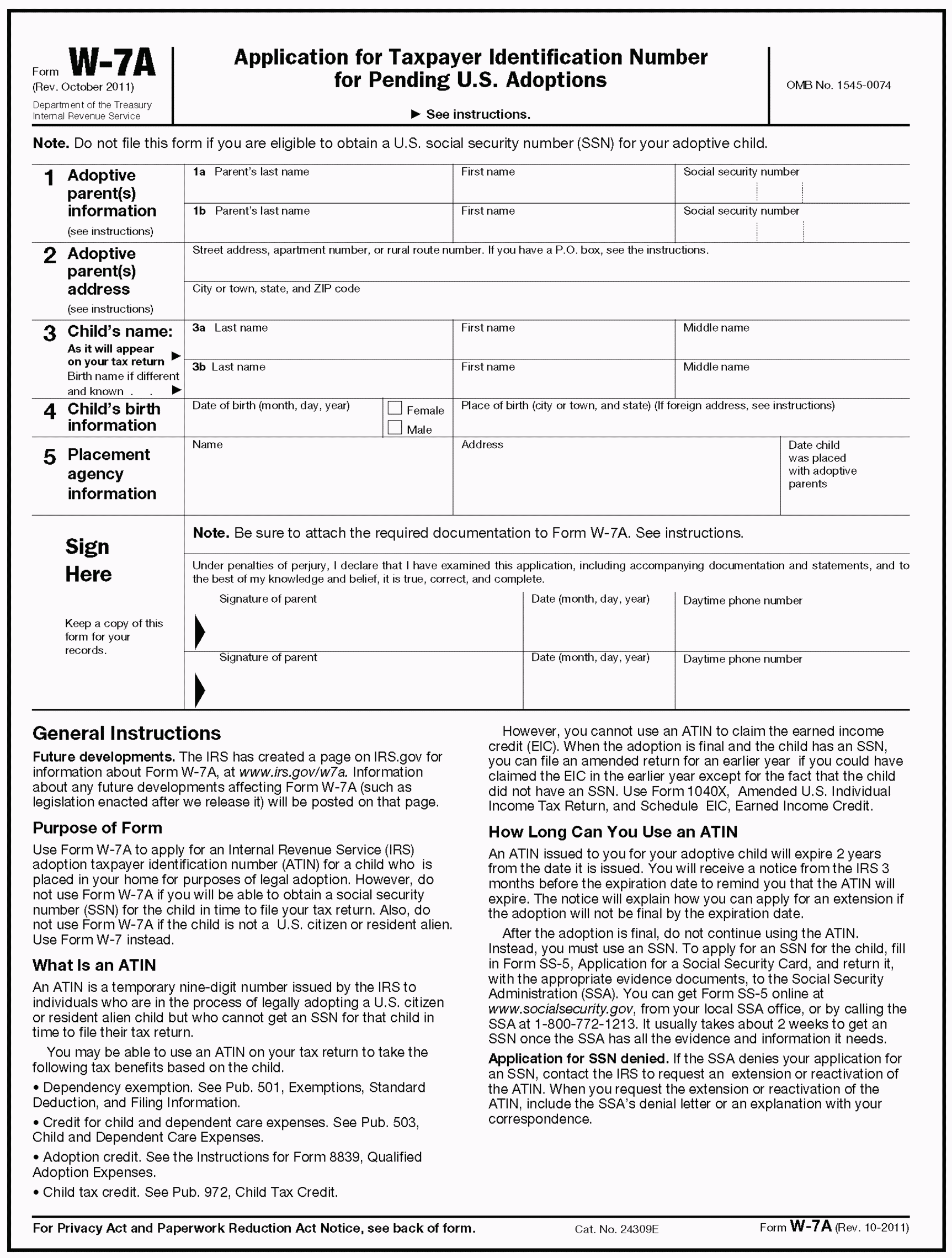 3 13 40 Application For Tax Identification Number For Pending U S 