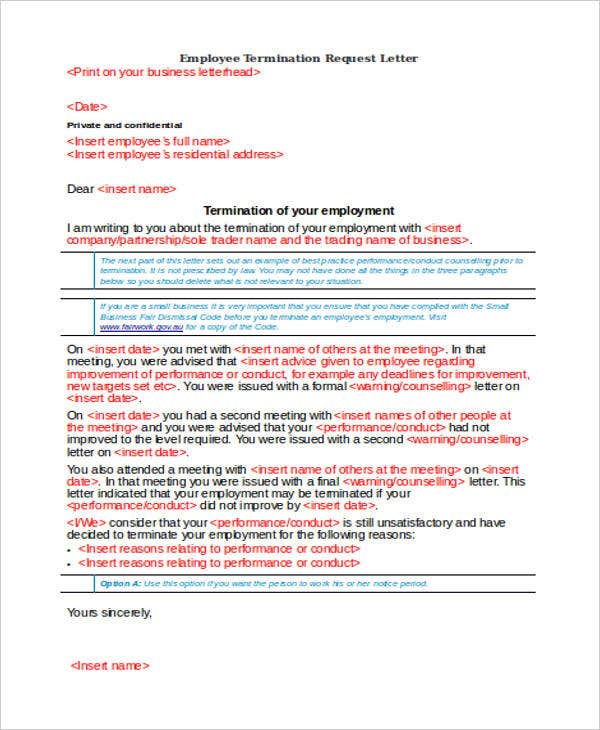 32 Termination Letter Examples DOC PDF AI Free Premium Templates