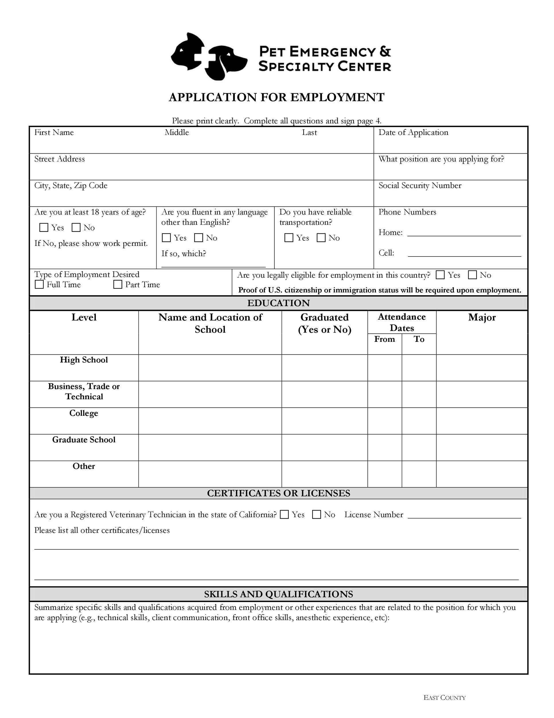 57 pdf OFFICE JOB APPLICATION TEMPLATE PRINTABLE HD DOCX DOWNLOAD ZIP 