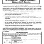 APPLICATION FOR EMPLOYMENT In State Of North Carolina Free Download