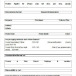 Blank Job Application 8 Free Word PDF Documents Download Free