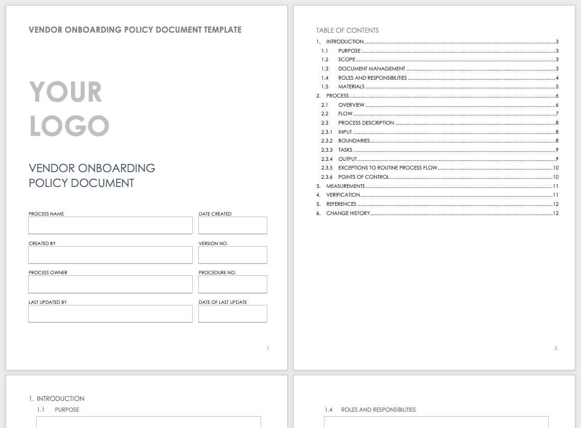 Complete Guide To Vendor Onboarding Smartsheet