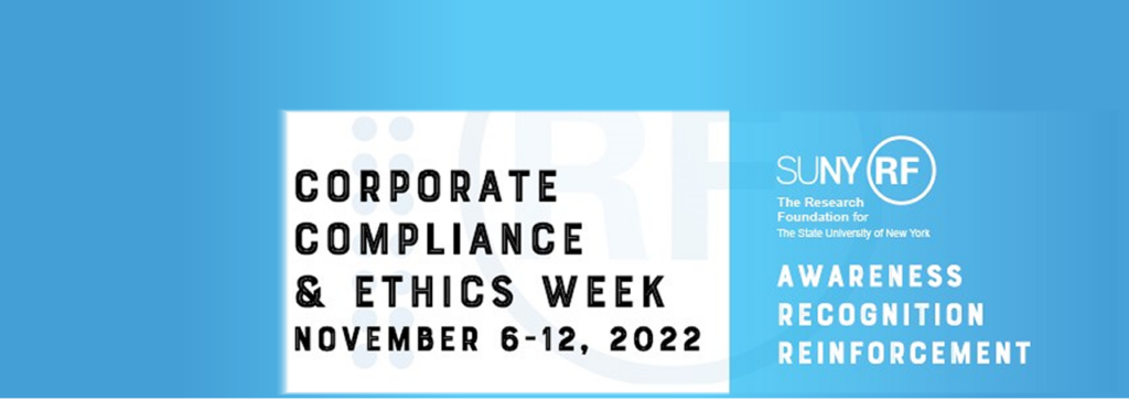 Compliance Ethics Week 2022 RF For SUNY