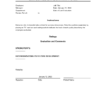 Employee Evaluation Form Free PDF Template CocoDoc