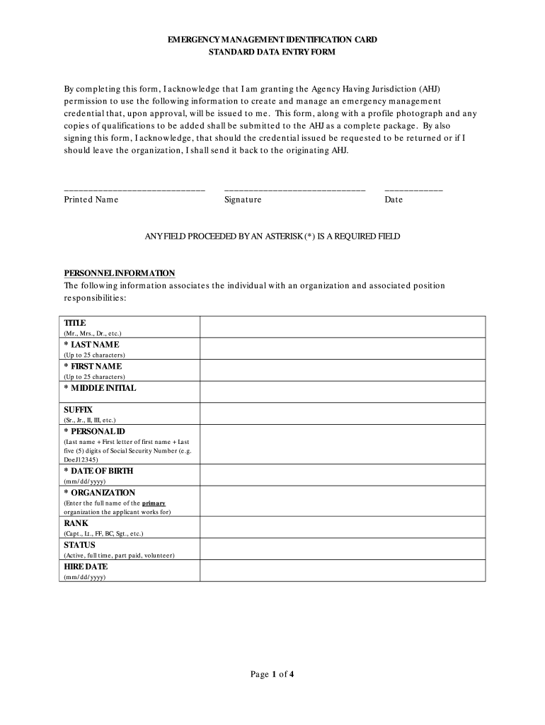 Employee Id Card Form Download Fill Out And Sign Printable PDF 