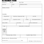 Employee Retirement Document Process