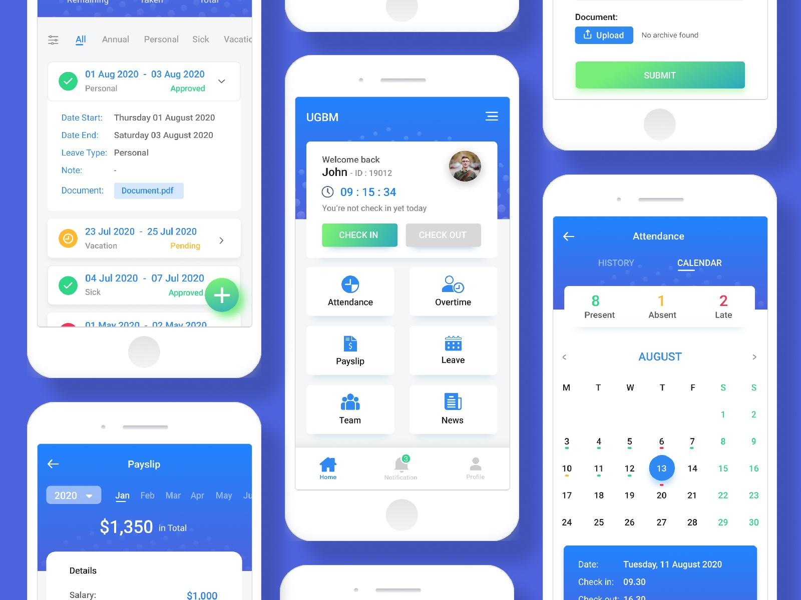 Employee Self Service Mobile App UX UI By Arief Rachman On Dribbble