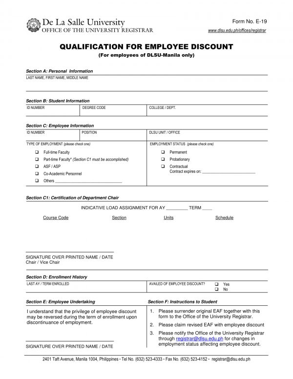 FREE 10 Registrar Forms For Faculty In PDF MS Word