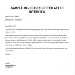 FREE 6 Sample Applicant Rejection Letter Templates In PDF MS Word