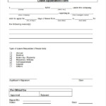 FREE 8 Sample Leave Application Forms In PDF MS Word Excel