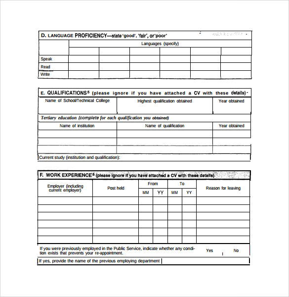 FREE 9 Sample Correctional Services Application Forms In PDF