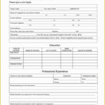 Free Spanish Job Application Template Of Free Printable Application For