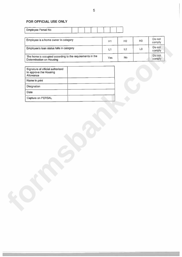 Gehs Employee Enrolment Housing Allowance Application For Home Owners 