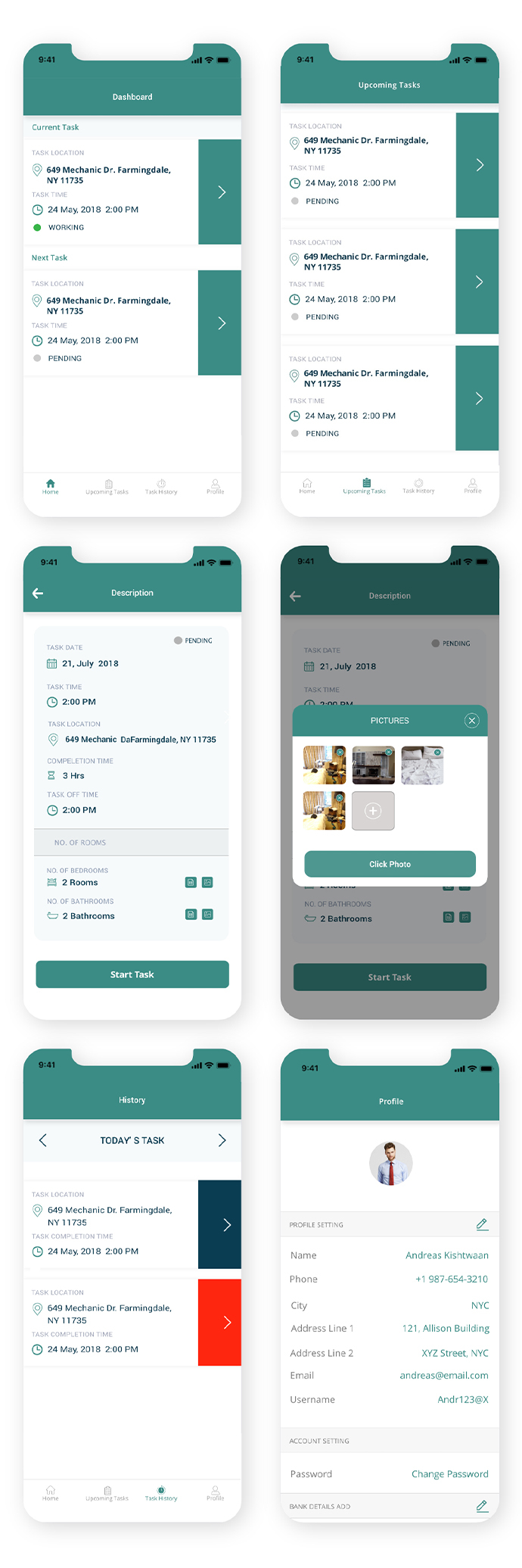 Housekeeping Management App UI UX Design Mobile App Development