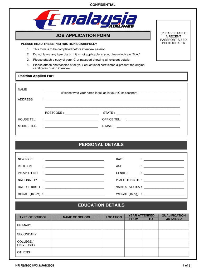 Leave Application Form Malaysia Fill Out And Sign Printable PDF