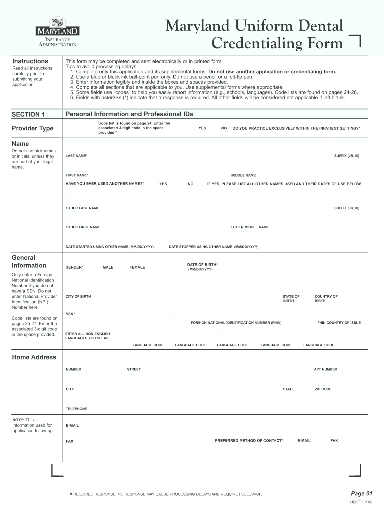 Metlife Dental Credentialing Fill Online Printable Fillable Blank 