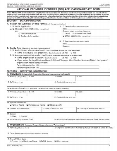  npi Application update Form Delta Dental Indiana