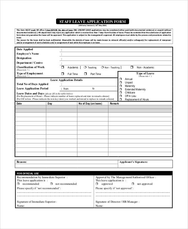 Paid Parental Leave Application Form