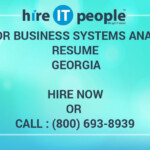 Senior Business Systems Analyst Resume Georgia Hire IT People We