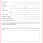 Simple Leaves Application Form Template Excel Template