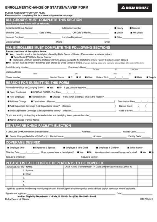 Top 52 Delta Dental Forms And Templates Free To Download In PDF Format