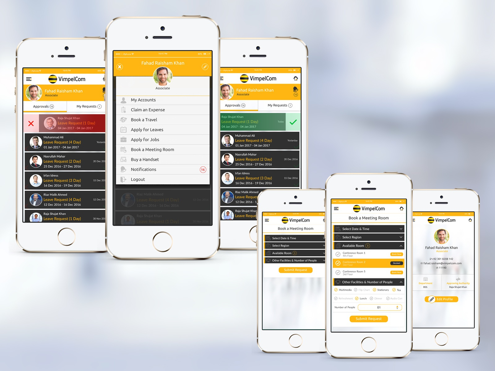 Vimplecom Mobile Application For Employee UX UI Design By Rashid