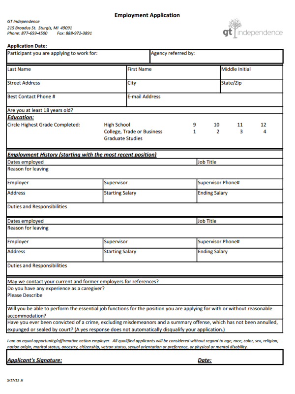 What You Need To Consider Before Applying GT Independence Job Application