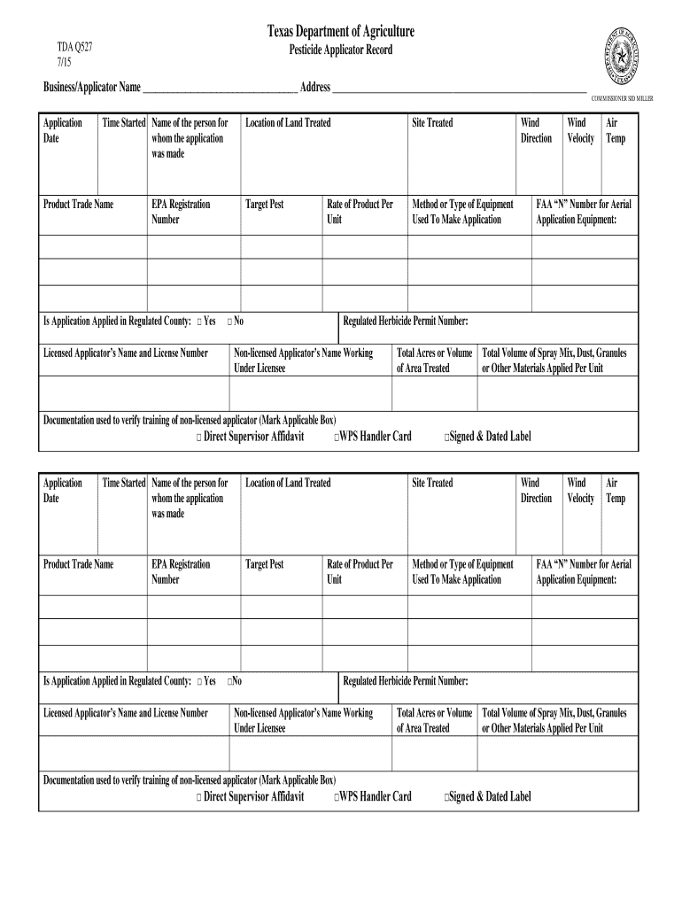 2015 2022 Form TX TDA Q527 Fill Online Printable Fillable Blank 