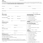 2022 General Employee Information Form Fillable Printable PDF