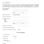 Business Loan Application Form PDF Free Printable Legal Forms