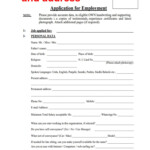 Employee Application Form Malaysia KoltenabbWaller