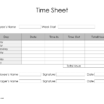 Employee Time Sheets Printable Printable Form Templates And Letter