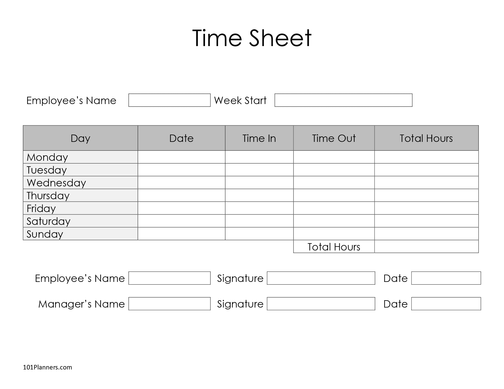 Employee Time Sheets Printable Printable Form Templates And Letter