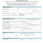 Employment Application Form Background Check Employment Form