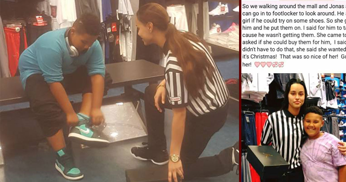 Foot Locker Employee Jadyn Vasquez Paid For A Young Boy s Shoes