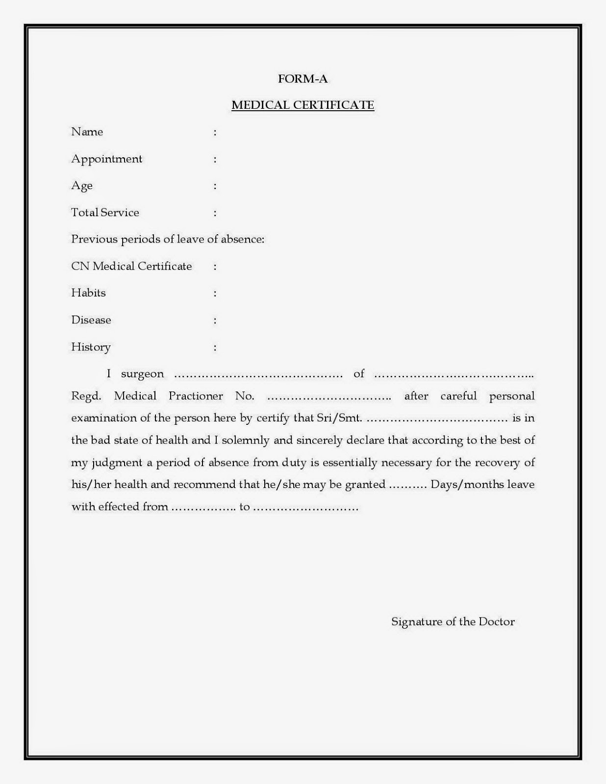 Form A For Medical Leave AP TS TET Study Material Download Tstet cgg 