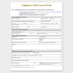 FREE 8 Employee Leave Form Samples Templates in Word And PDF