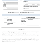 Free Printable Grooming Forms ProjectOpenLetter