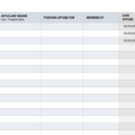 Free Recruitment Excel Template PRINTABLE TEMPLATES