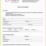 Free Salon Application Template Of Employment Contract Hair Stylist