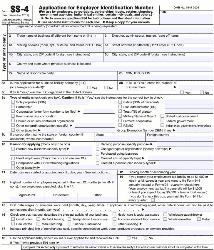 How To Get An Employer Identification Number