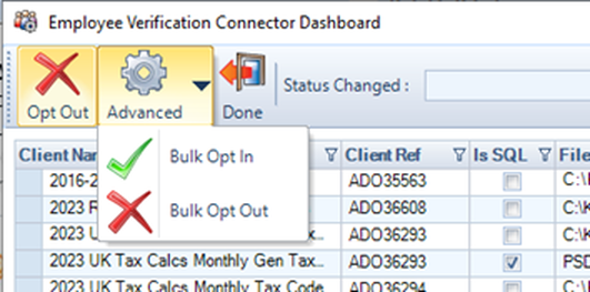 IRIS Employee Verification Bulk Opt Out