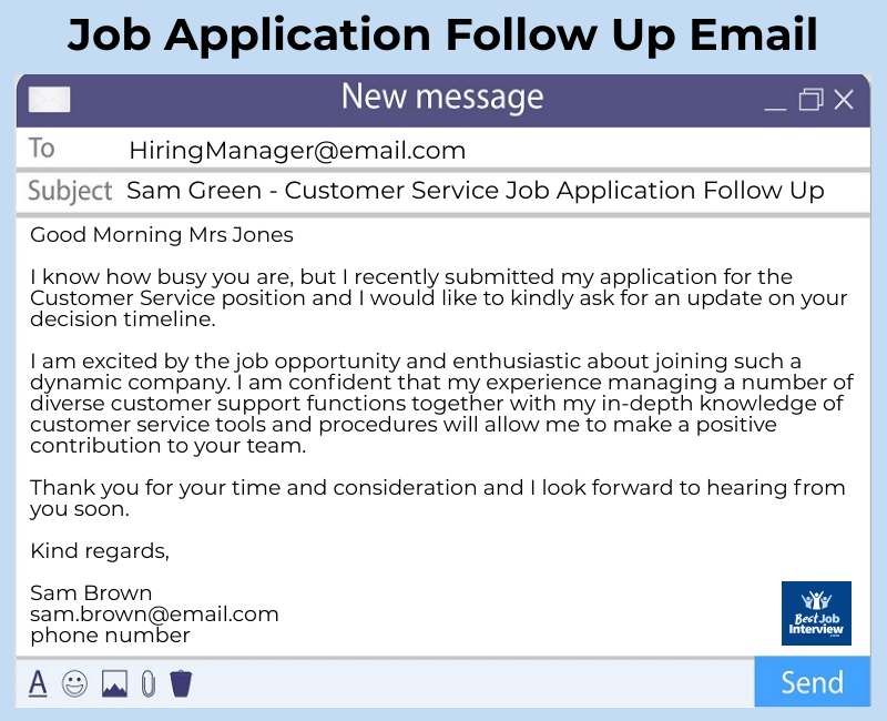 Job Application Email Sample Best Formats For Sending Job Search 