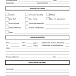 Leave Application Form Free Word Templates