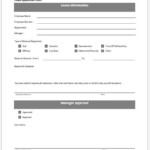 Leave Application Form Template Free Download