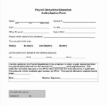 Payroll Deduction Authorization Form Beautiful Payroll Deduction Form